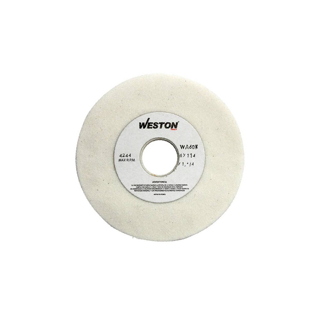 RUEDA BLANCA TIPO 1 7" X 1/4" X 1-1/4" WA100