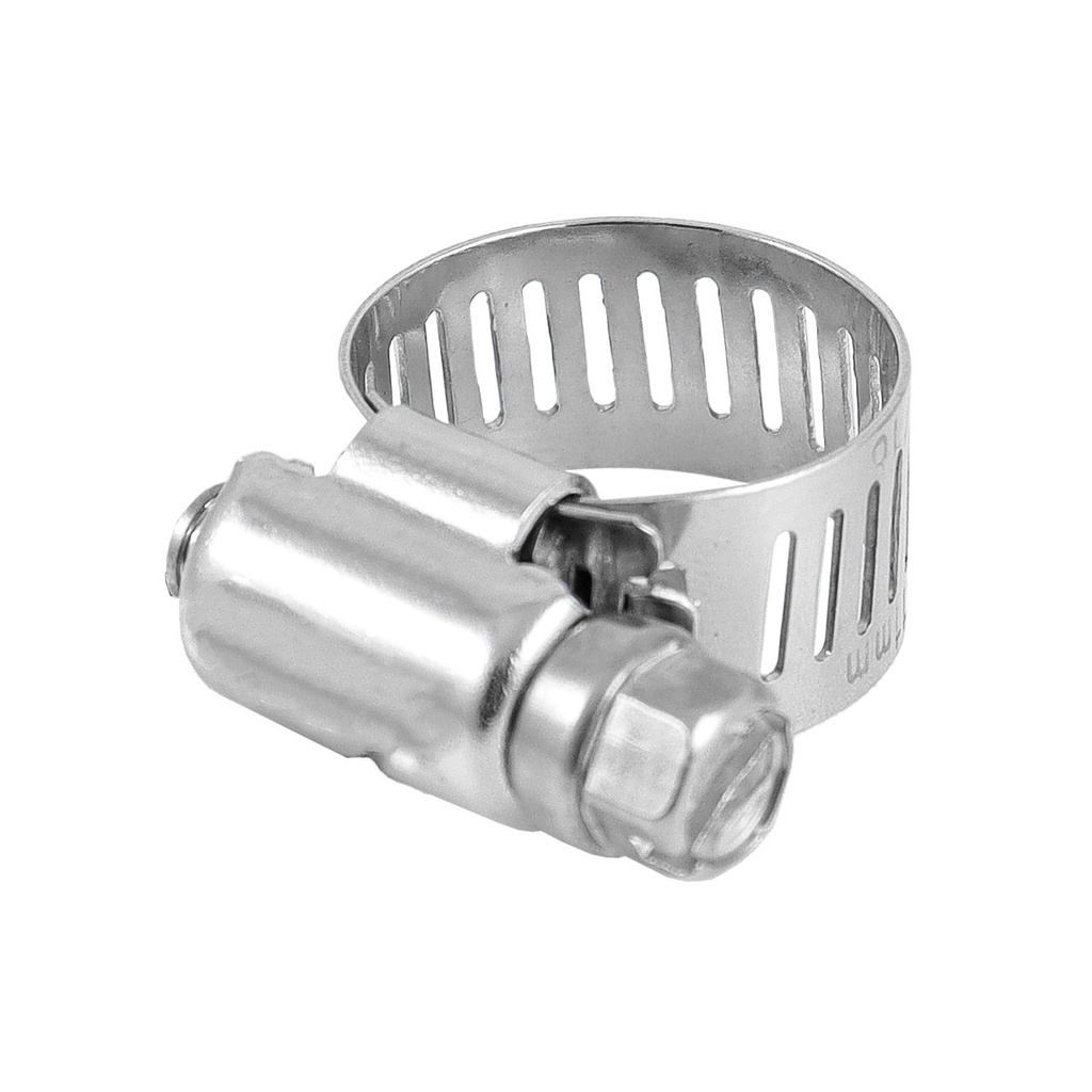 ABRAZADERA SINFIN D/ACERO INOXIDABLE #88 130-152MM X 13MM (Precio x pieza - Empaque c/10 pzas)