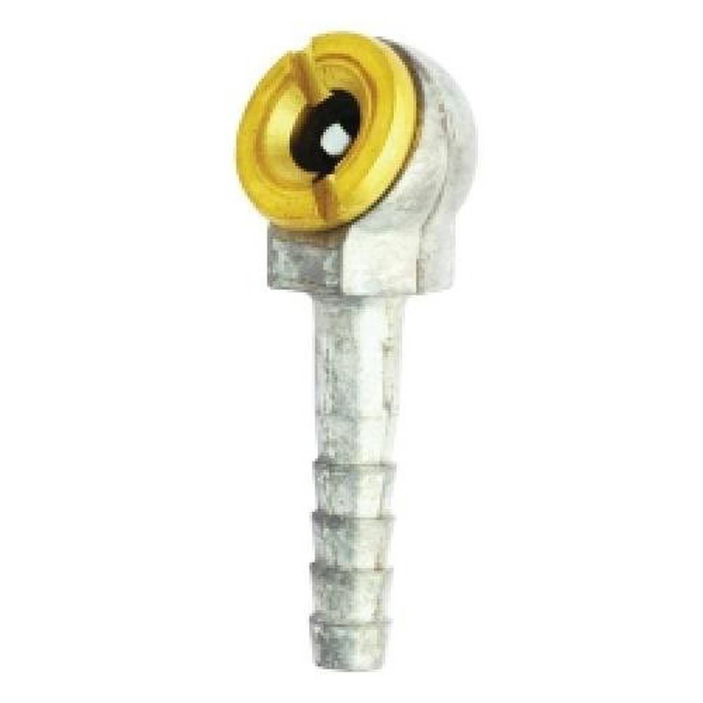 VALVULA PARA INFLAR SENCILLA 1/4" NPT CON ESPIGA  Mod  695BK