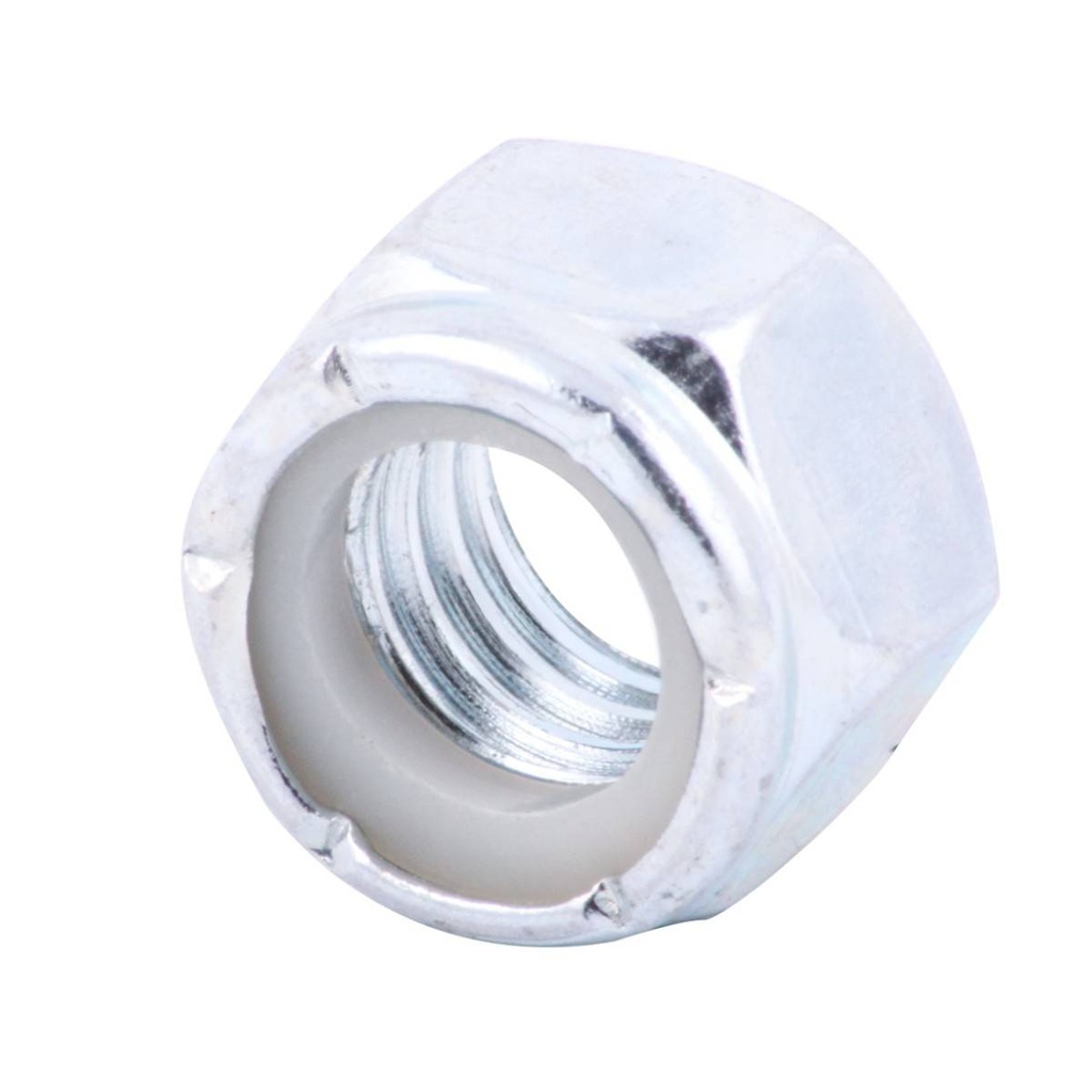 TUERCA D/SEG. INSERTO/NYLON GALV. M18 X 2.5 (Precio x Caja c/50 pzas)