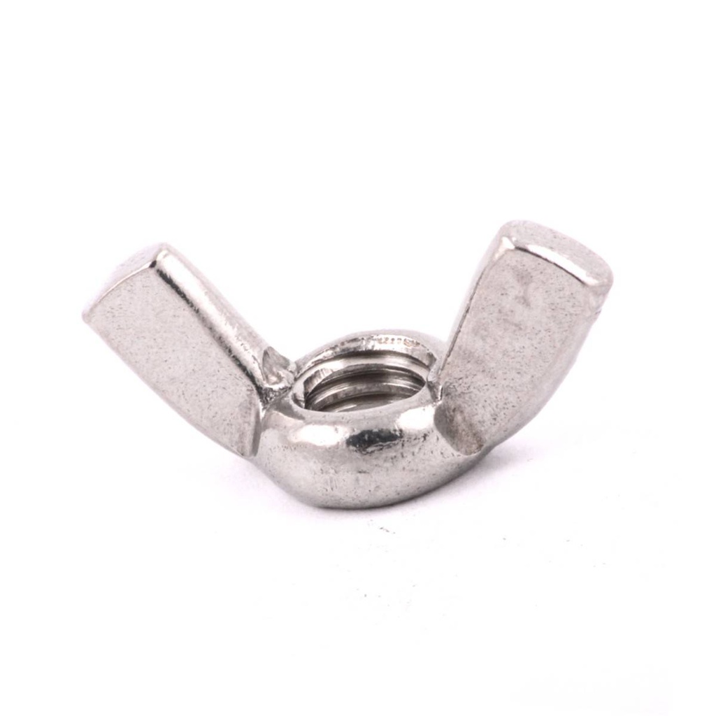 TUERCA MARIPOSA ACERO INOX. 1/4-20 (Precio x Caja c/100 pzas)