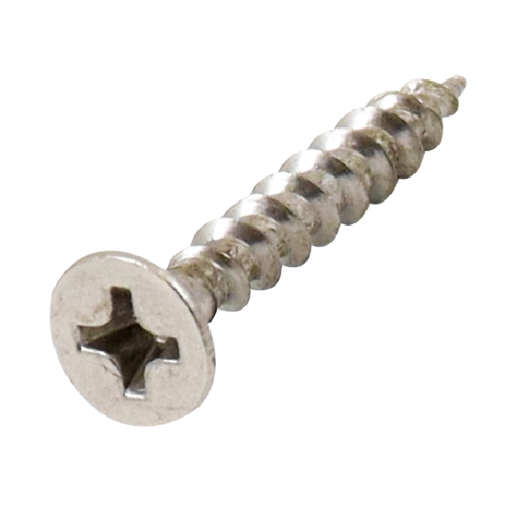 PIJA PLANA PARA MADERA NIQUELADA#8 x 3/4" (Precio x Caja a Granel c/18000piezas)