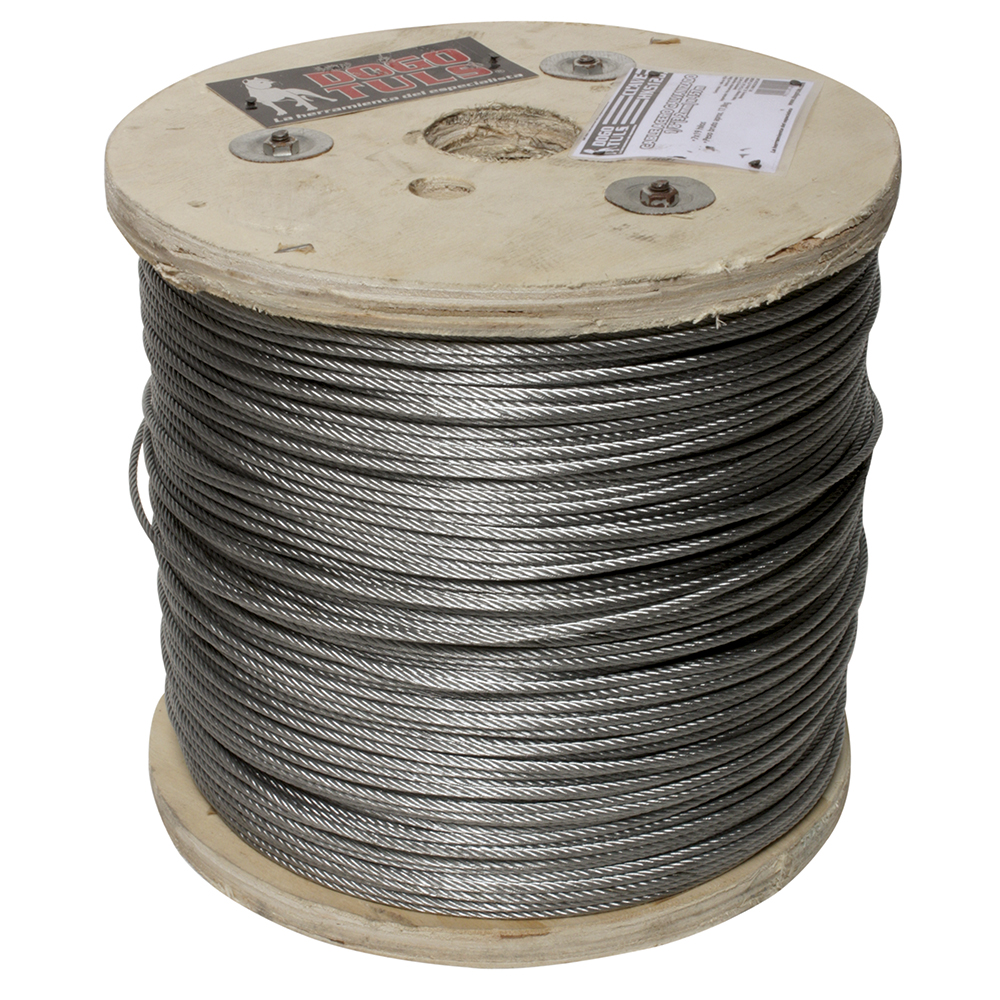 CABLE ACERO GALVANIZADO 3/16" 7X19 457mt