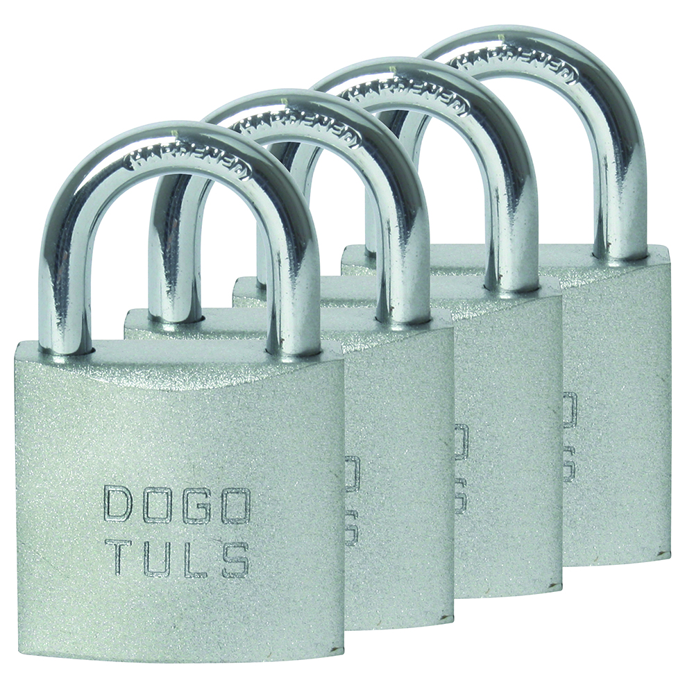 CANDADO JGO 4PZ HIERRO 38MM GANCHO CORTO