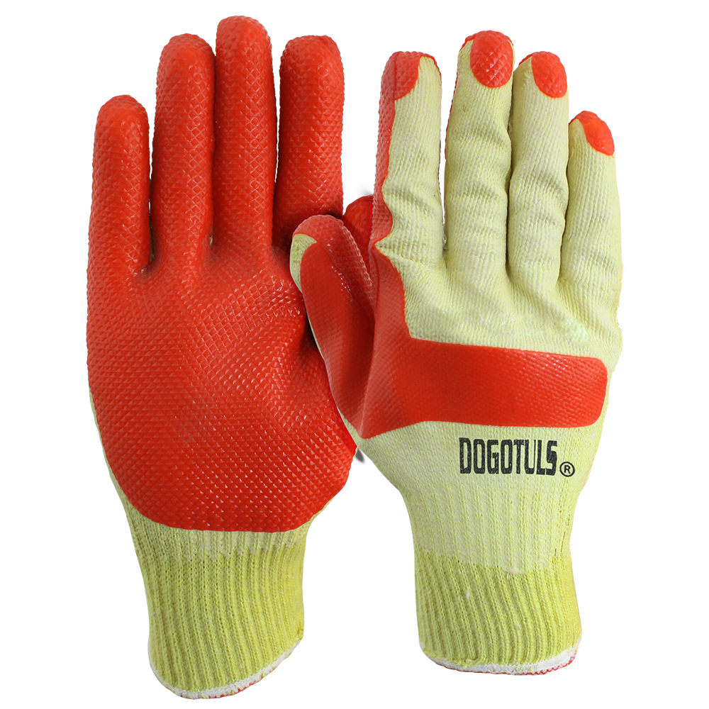 GUANTE CONSTRUCCION LATEX AMARILLO/ROJO
