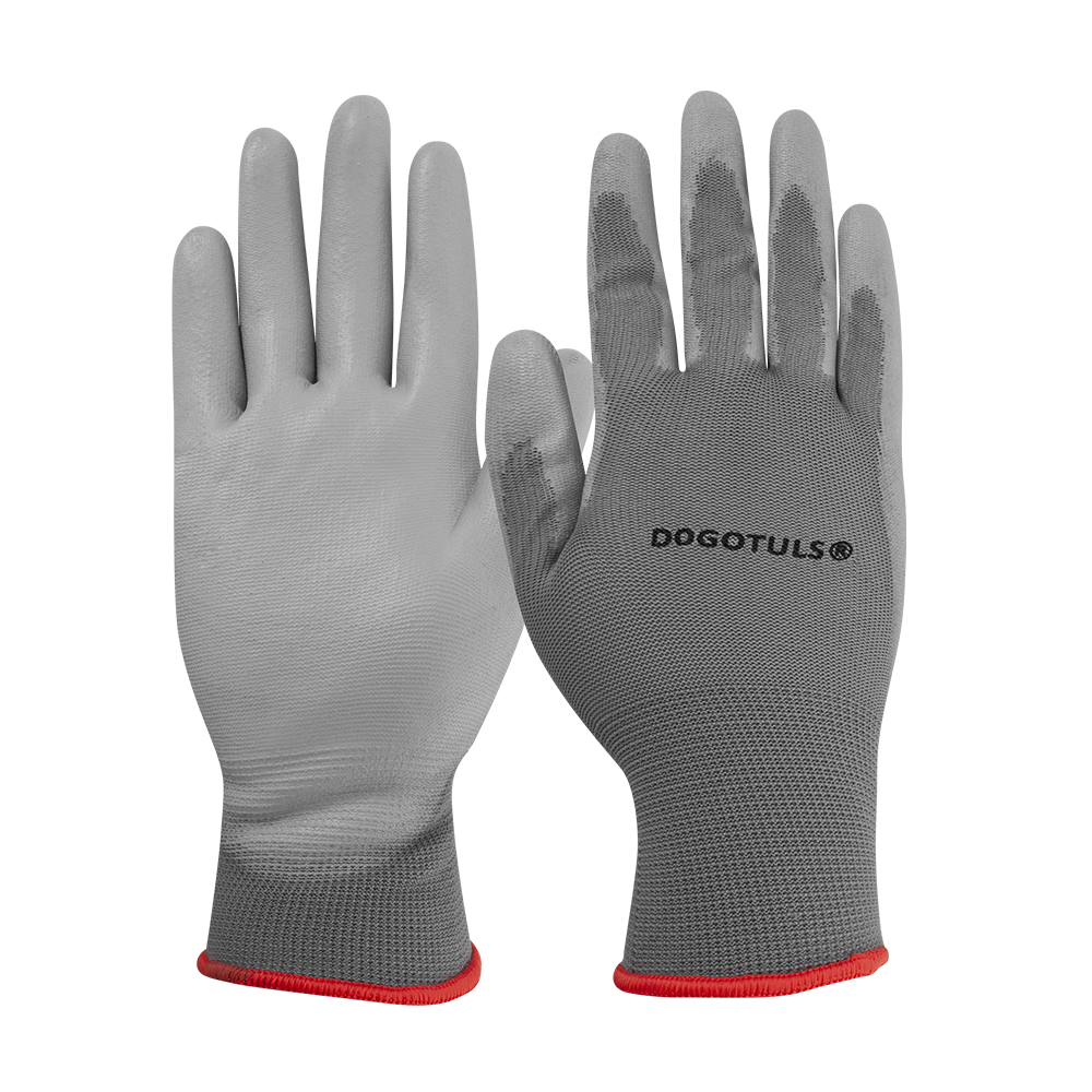 GUANTE NYLON PALMA POLIURETANO GRIS GDE