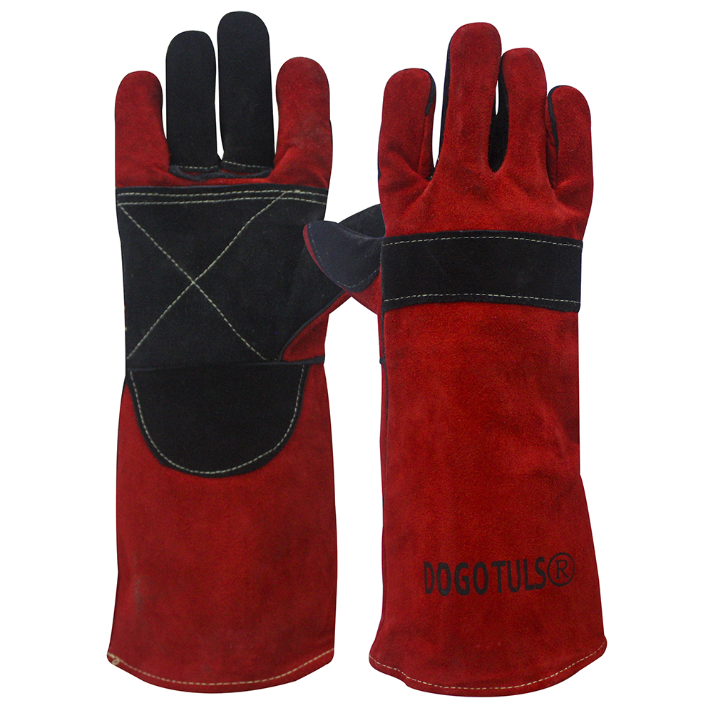 GUANTE SOLDADOR CEJILLA REFUERZO ROJO