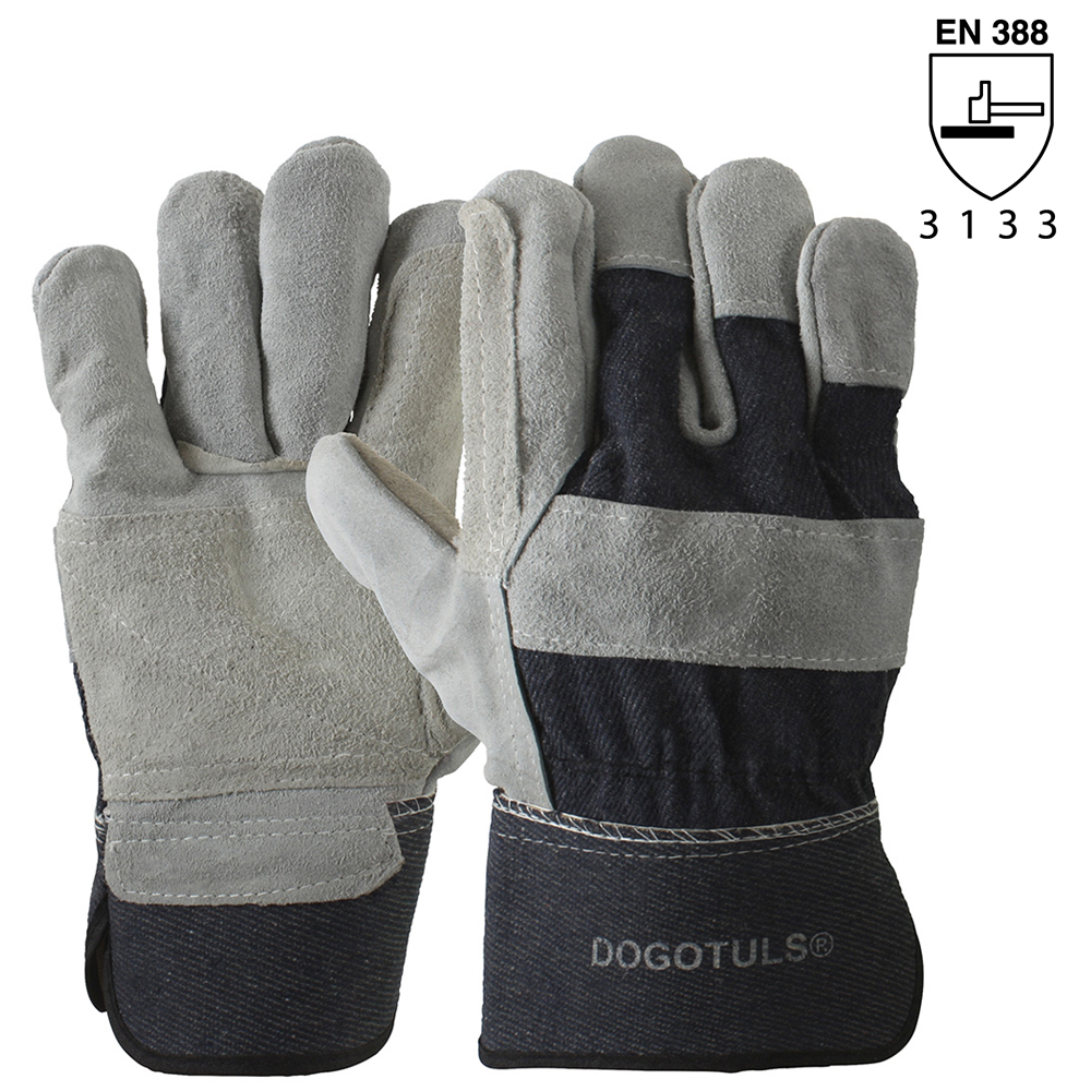 GUANTE TELA Y CARNAZA DOBLE PALMA