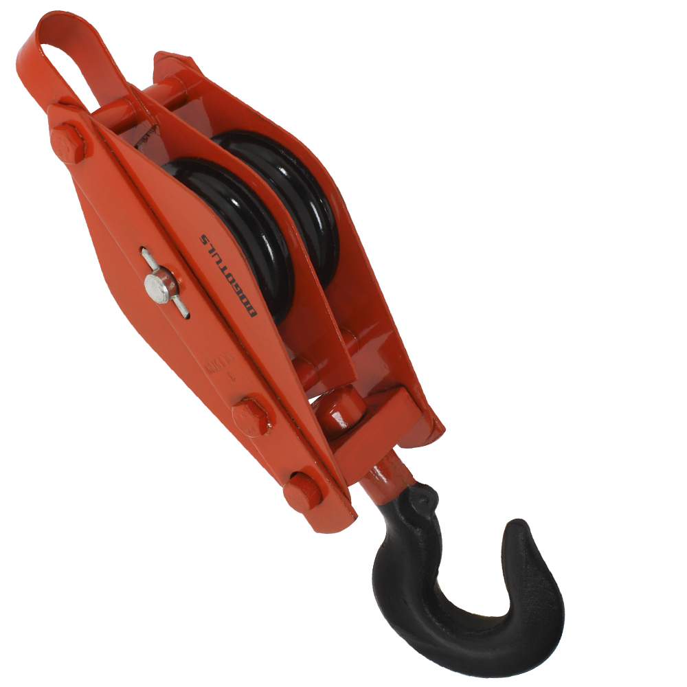 POLEA GARRUCHA DOBLE 4"0.8T GIRATORIA