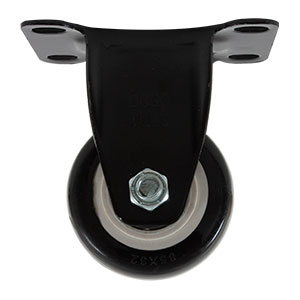 RODAJA PVC NEGRO FIJA 2 1/2&quot;