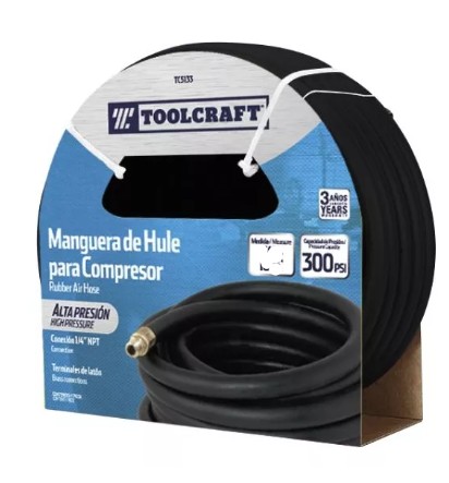 MANGUERA COMPRESOR AIRE ALTA PRESION 1/4" X 15M