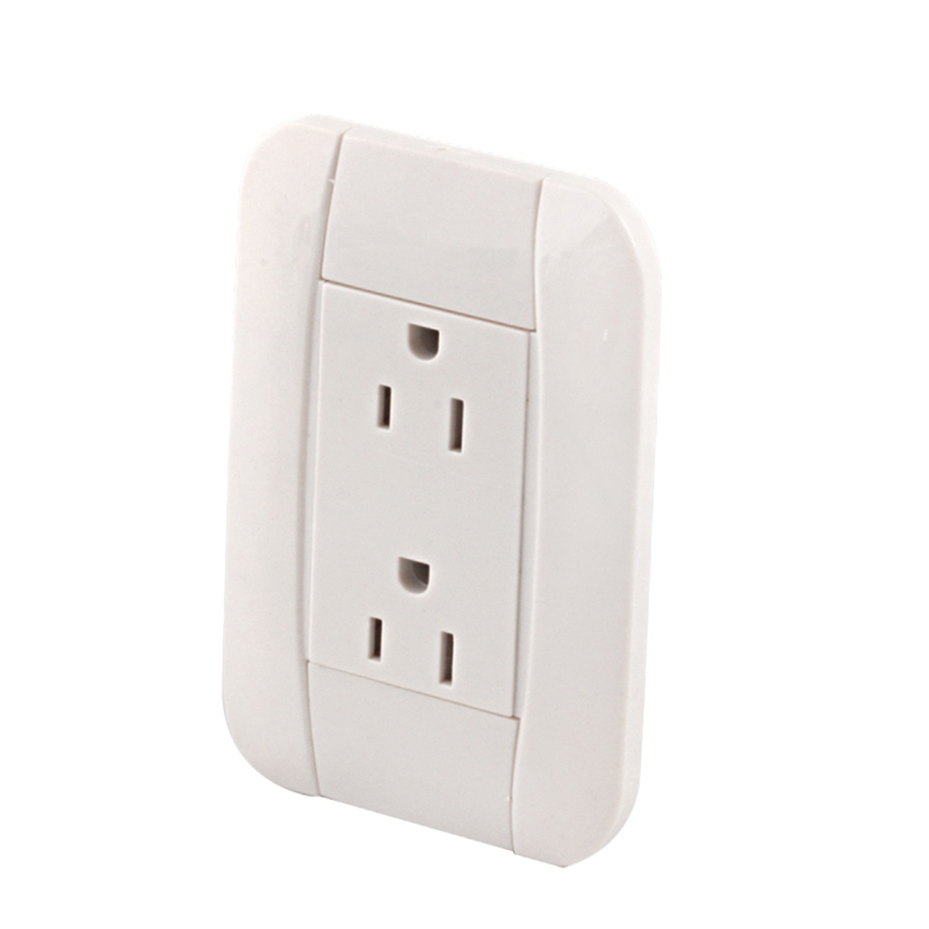 PLACA COLOR BEIGE C/2 CONTACTOS ATERRIZADOS