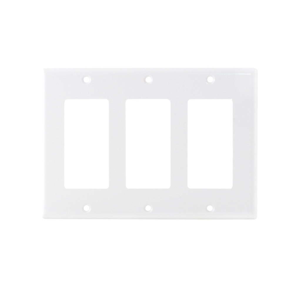 PLACA PLASTICA 1 VENTANA COLOR BLANCO
