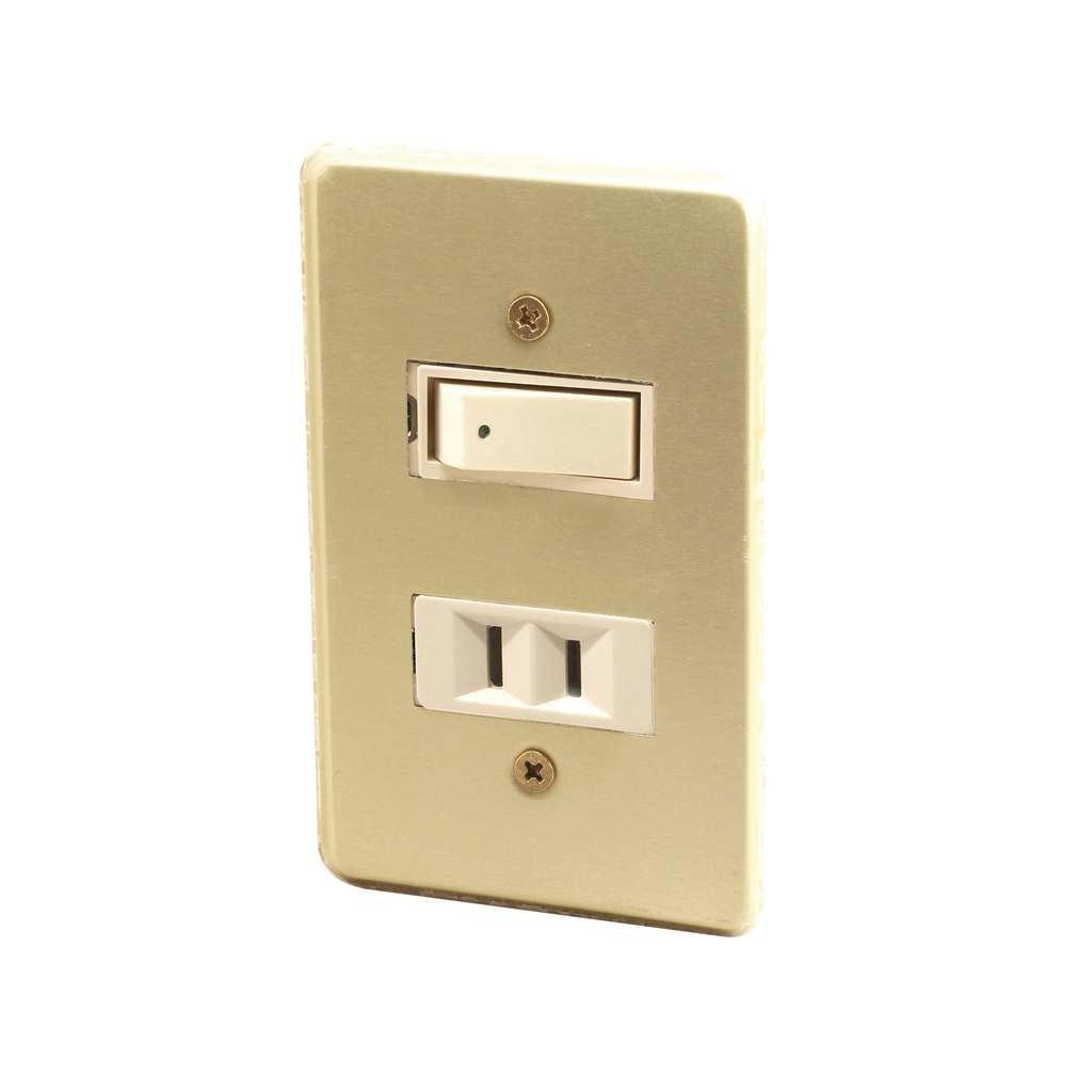 PLACA APAGADOR SENCILLO CONTACTO SENCILLO ITALIANO