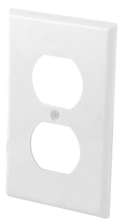 PLACA DE PLASTICO PARA CONCTACTO DUPLEX