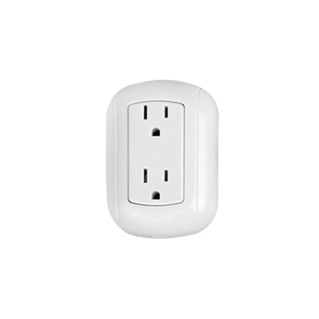 CONTACTO DOBLE SUPERFICIE ATERRIZADO 127-250V 15A 