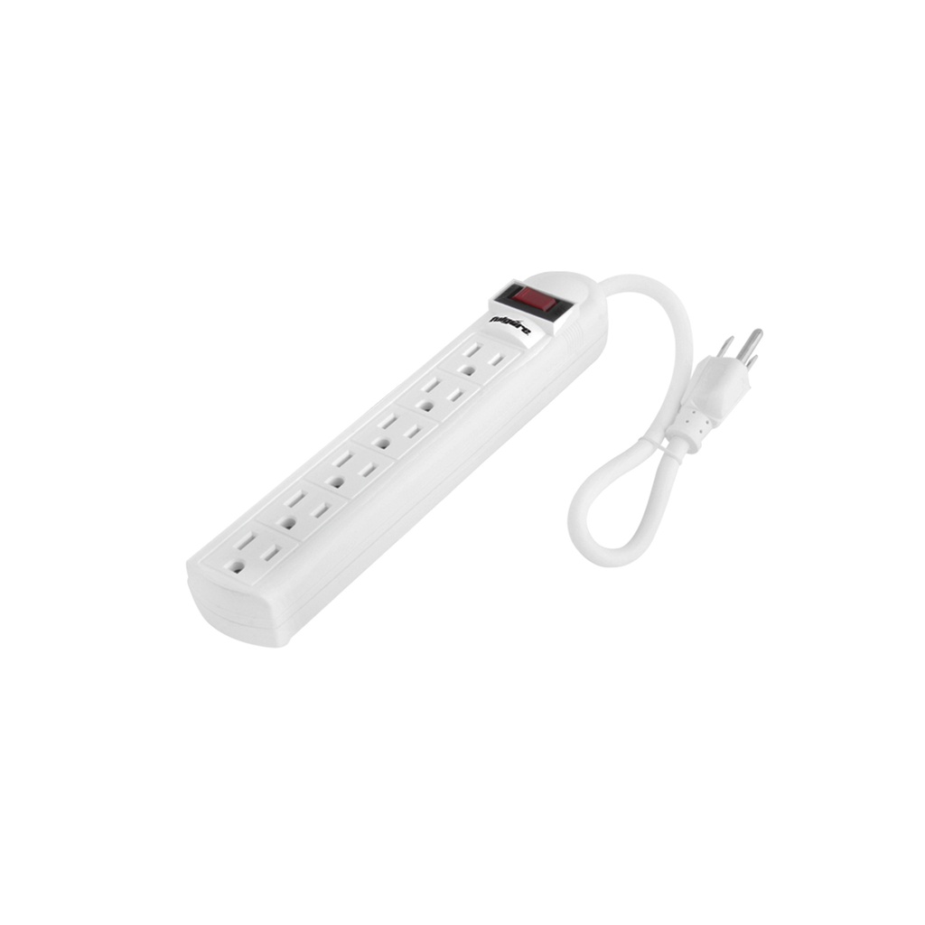 BARRA MULTICONTACTO 6 TOMAS ATERRIZADAS