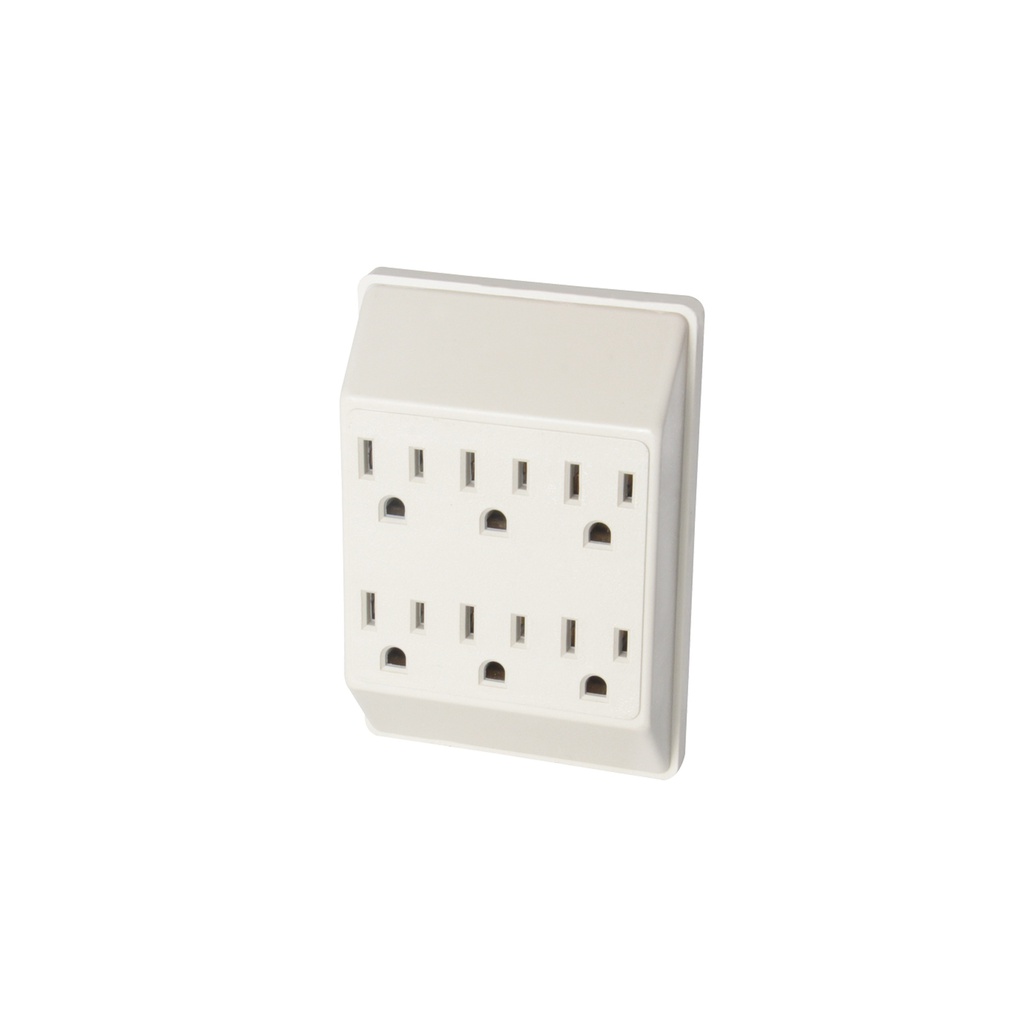 MULTICONTACTO 6 TOMAS ATERRIZADAS