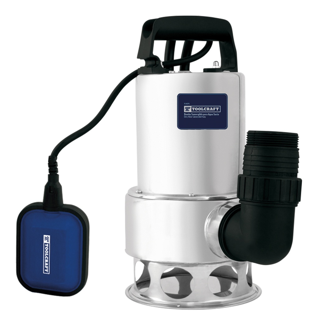 BOMBA SUMERGIBLE ACERO INOXIDABLE AGUA SUCIA USO RUDO 1 1/2"