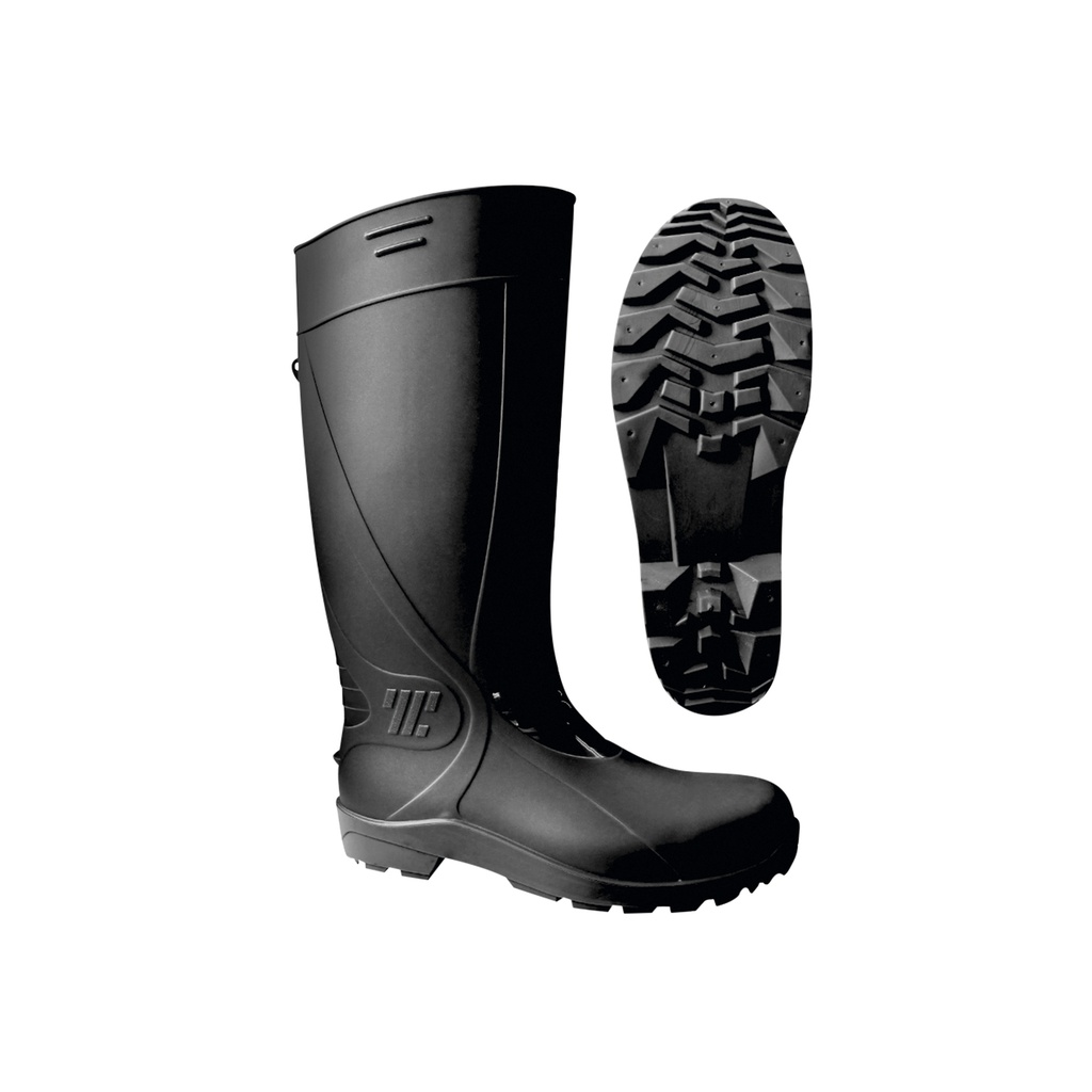 BOTA JARDINERA NEGRA #24 DE HULE