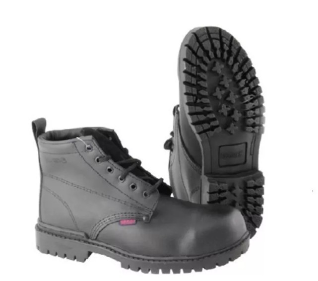 BOTA DE PIEL CON CASQUILLO # 9