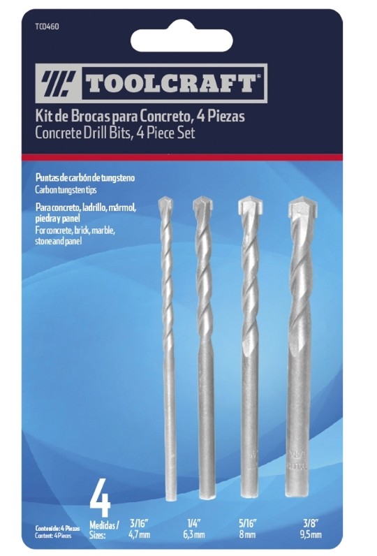 BROCAS PARA CONCRETO SET 4PZAS