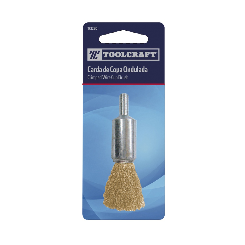 CARDA COPA VASTAGO 1 3/4" GRUESO CALIBRE 0.30 ACERO LATONADO