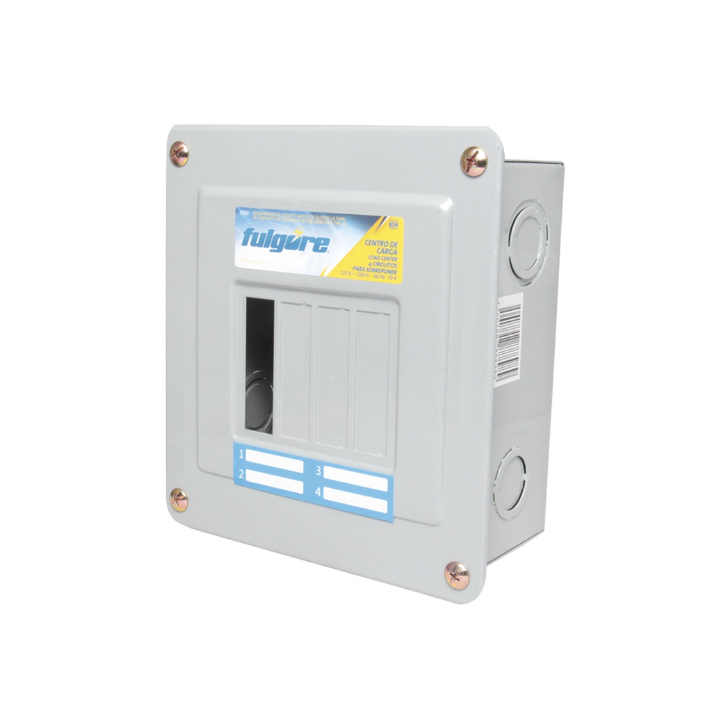 CENTRO CARGA 4 CIRCUITOS EMPOTRAR