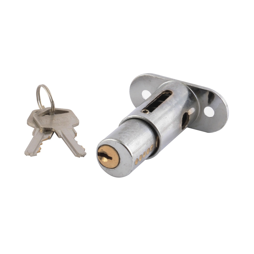 CERRADURA PARA PUERTA CORREDIZA TIPO BOTON CROMO
