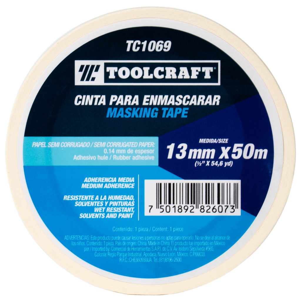 CINTA PARA ENMASCARAR MASKING1/2" X 50M