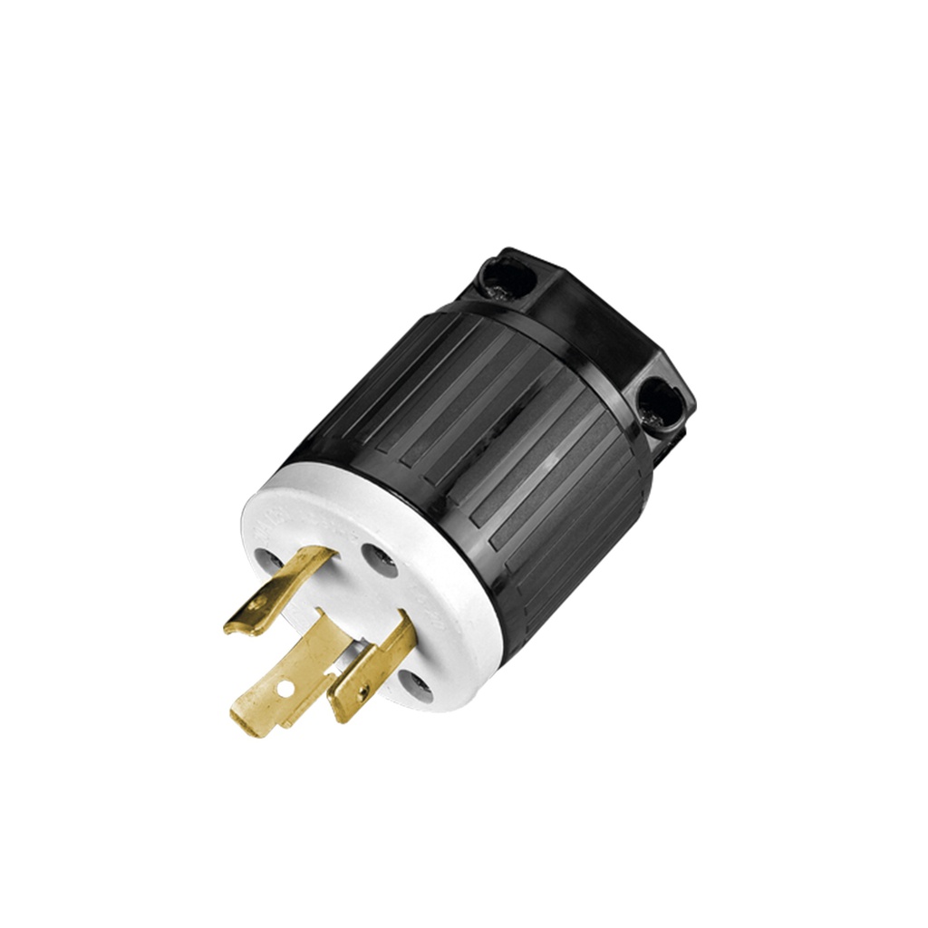 CLAVIJA SEGURIDAD MEDIA VUELTA 3P 15A 125V NYLON