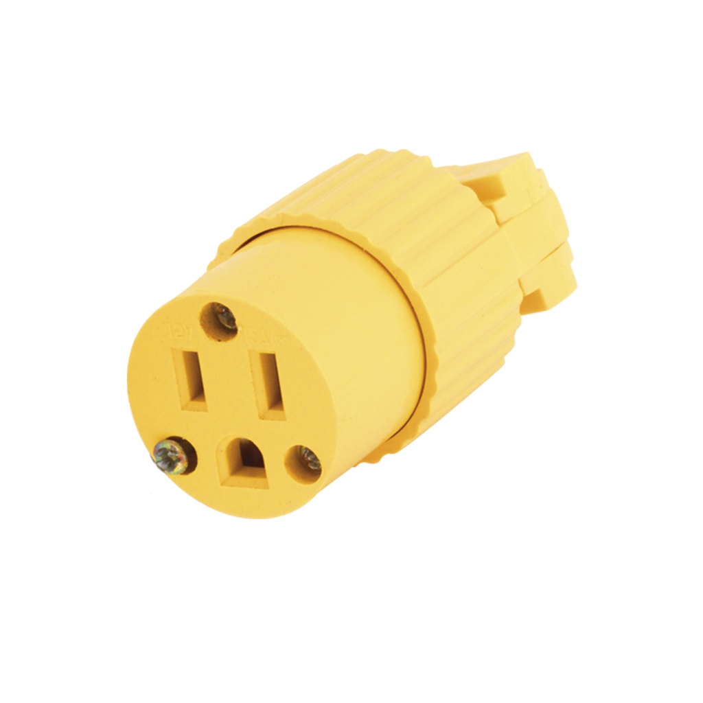 CONTACTO ATERRIZADO CON ABRAZADERA PLASTICA