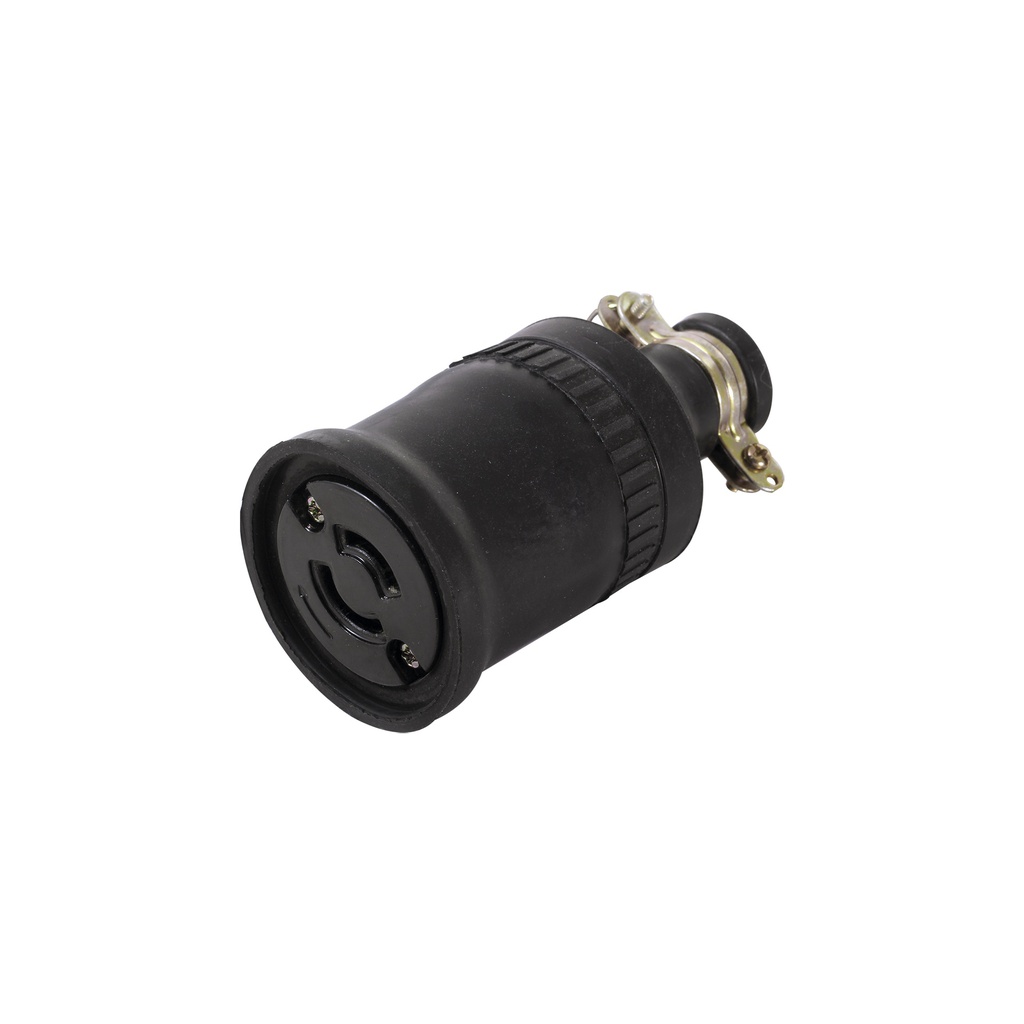 CONTACTO EXTENSION SEGURIDAD MEDIA VUELTA 2P 20A 250V NYLON