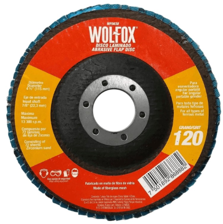 DISCO LAMINADO DE 4 1/2" GRANO120