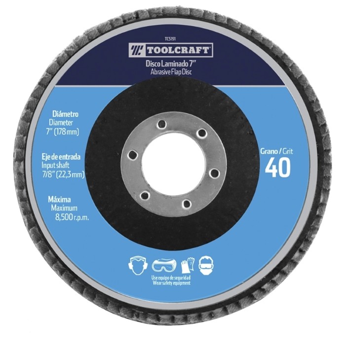 DISCO LAMINADO DE 7" GRANO40