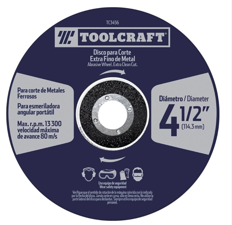 DISCO PARA CORTE EXTRAFINO DEMETAL 4 1/2" 1.2MM