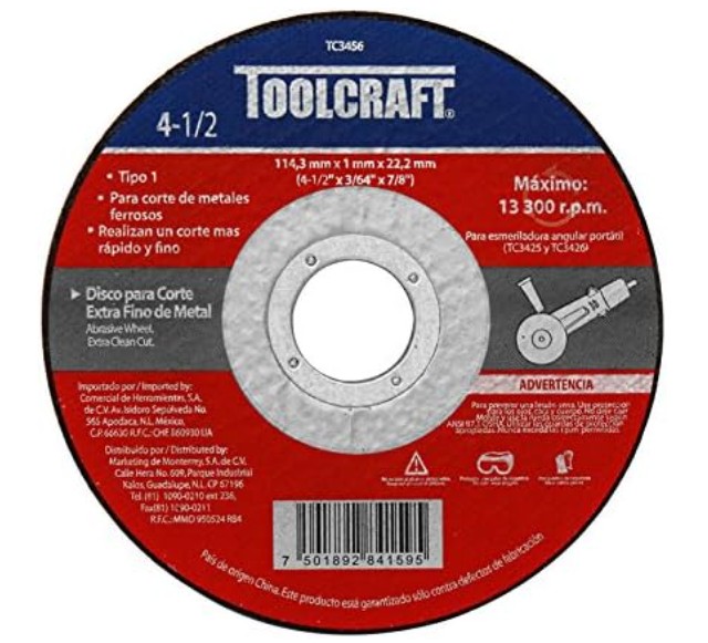 DISCO PARA CORTE EXTRAFINO DEMETAL 4 1/2" 1MM