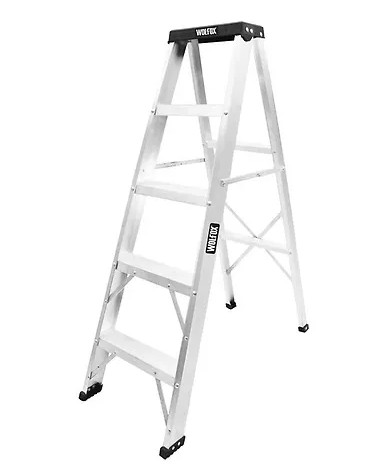 ESCALERA TIJERA DE ALUMINIO S/CHAROLA TIPO III 4 ESCALONES