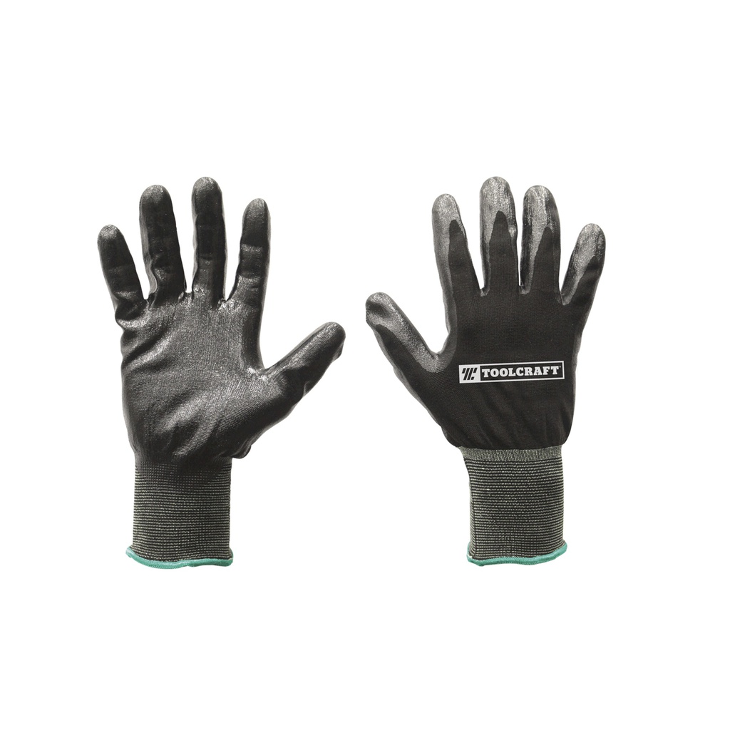 GUANTES DE NYLON ELASTICO RECUBIERTO DE NITRILO MEDIANOS