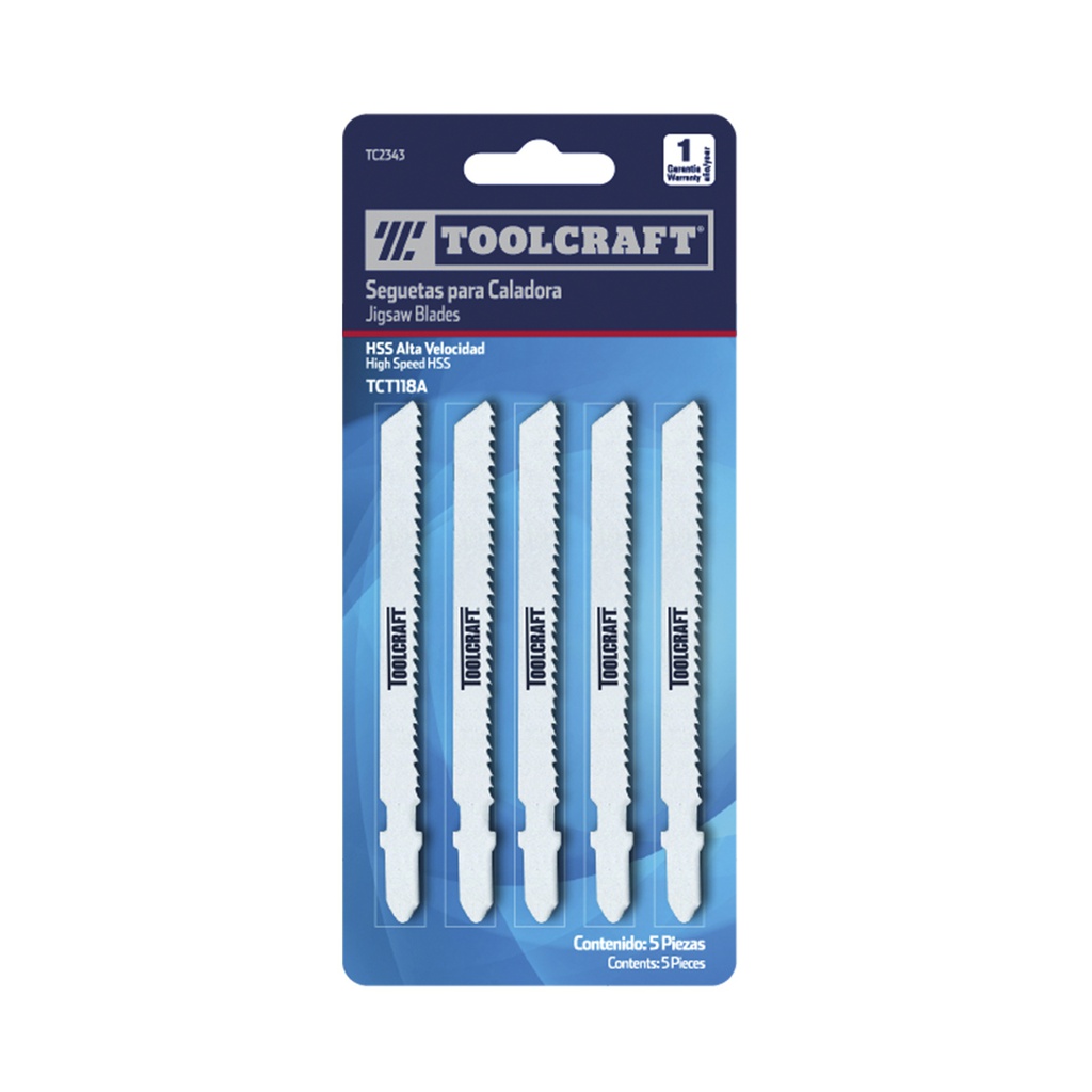 SEGUETA PARA CALADORA ZANCO "T" TCT118A HSS ALTA VELOCIDAD