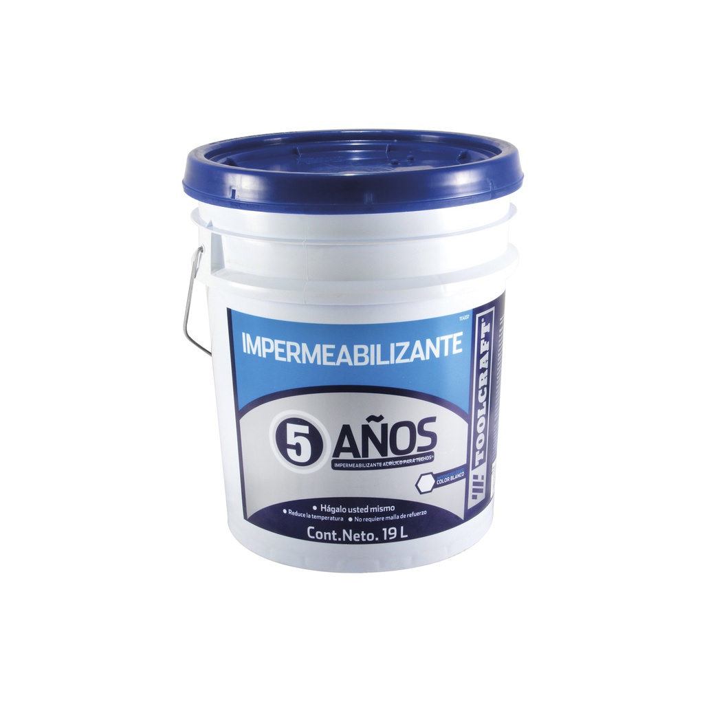 IMPERMEABILIZANTE ACRILICO 5AÑOS BLANCO 19 LTS
