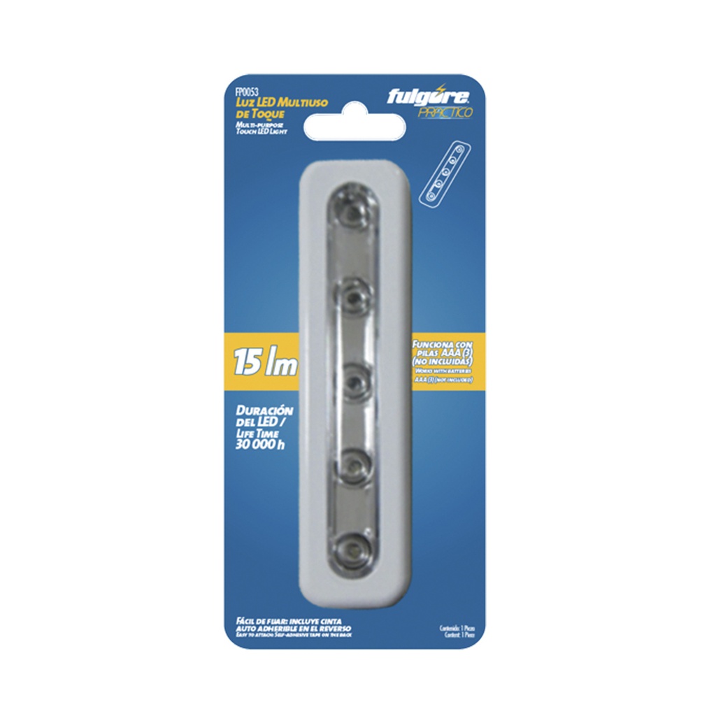 LUZ MULTIUSO TOQUE RECTANGULAR