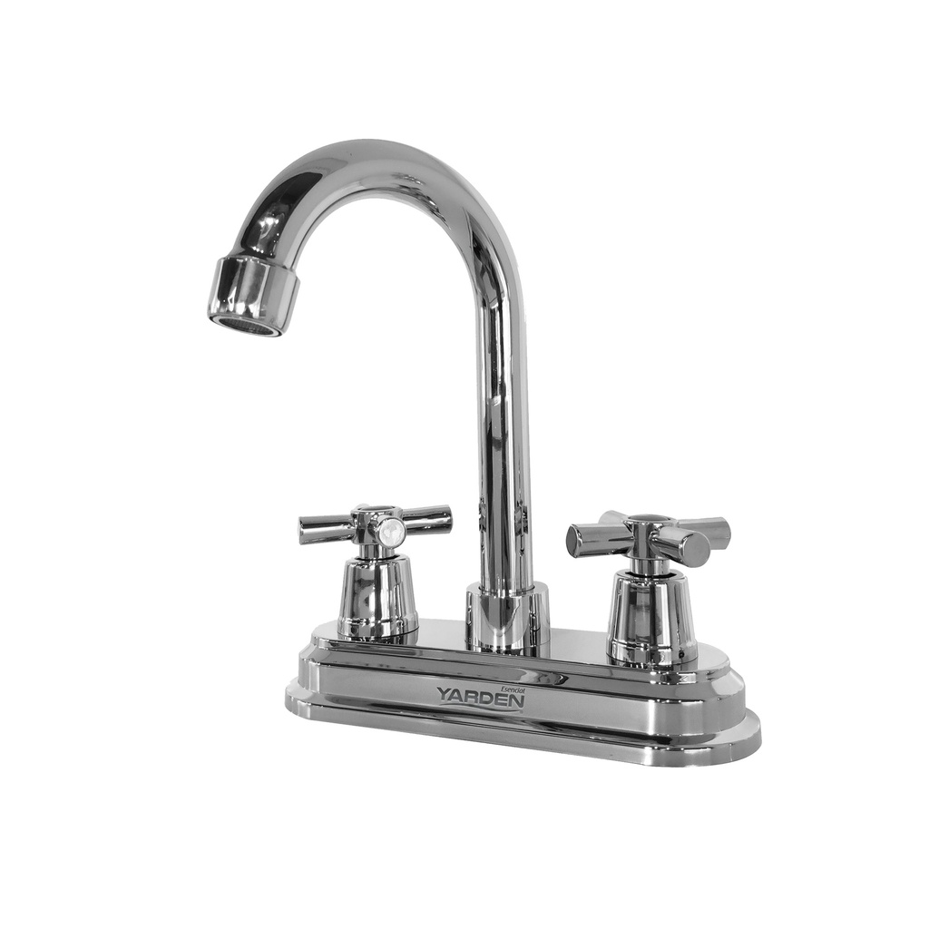 MEZCLADORA ABS LAVABO 4" CUELLO BAR MANERAL CRUZ            