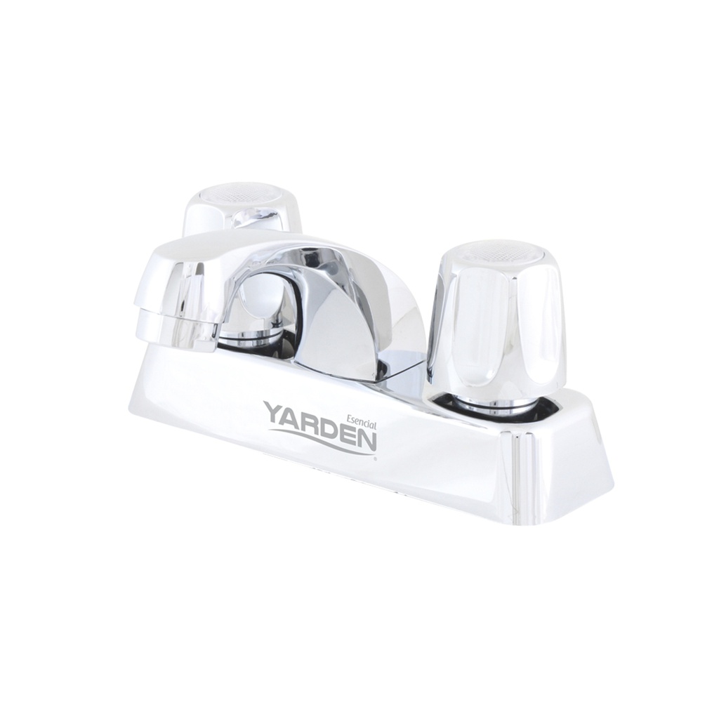 MEZCLADORA ABS LAVABO 4" CUELLO RECTO MANERAL REDONDO