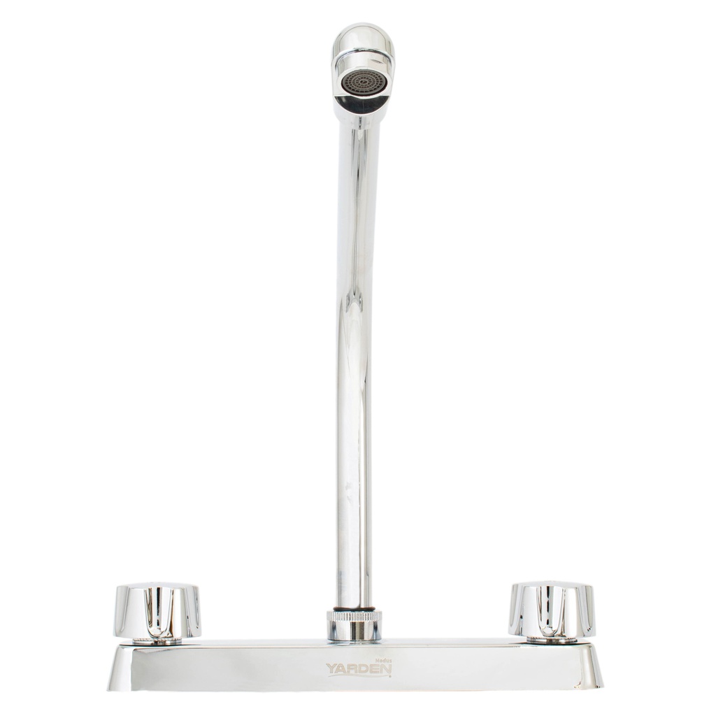 MEZCLADORA FREGADERO 8" CUELLOCOBRA MANERAL REDONDO