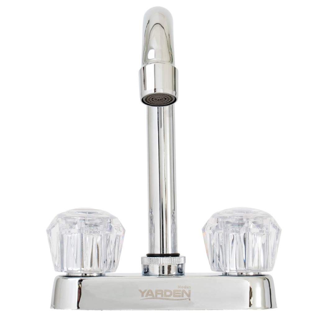 MEZCLADORA LAVABO 4" CUELLO BAR MANERAL ACRILICO