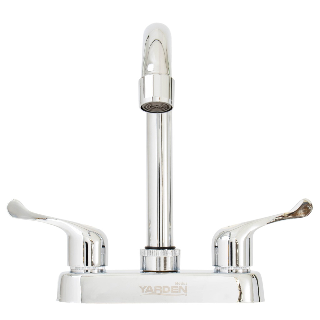 MEZCLADORA LAVABO 4" CUELLO BAR MANERAL PALANCA