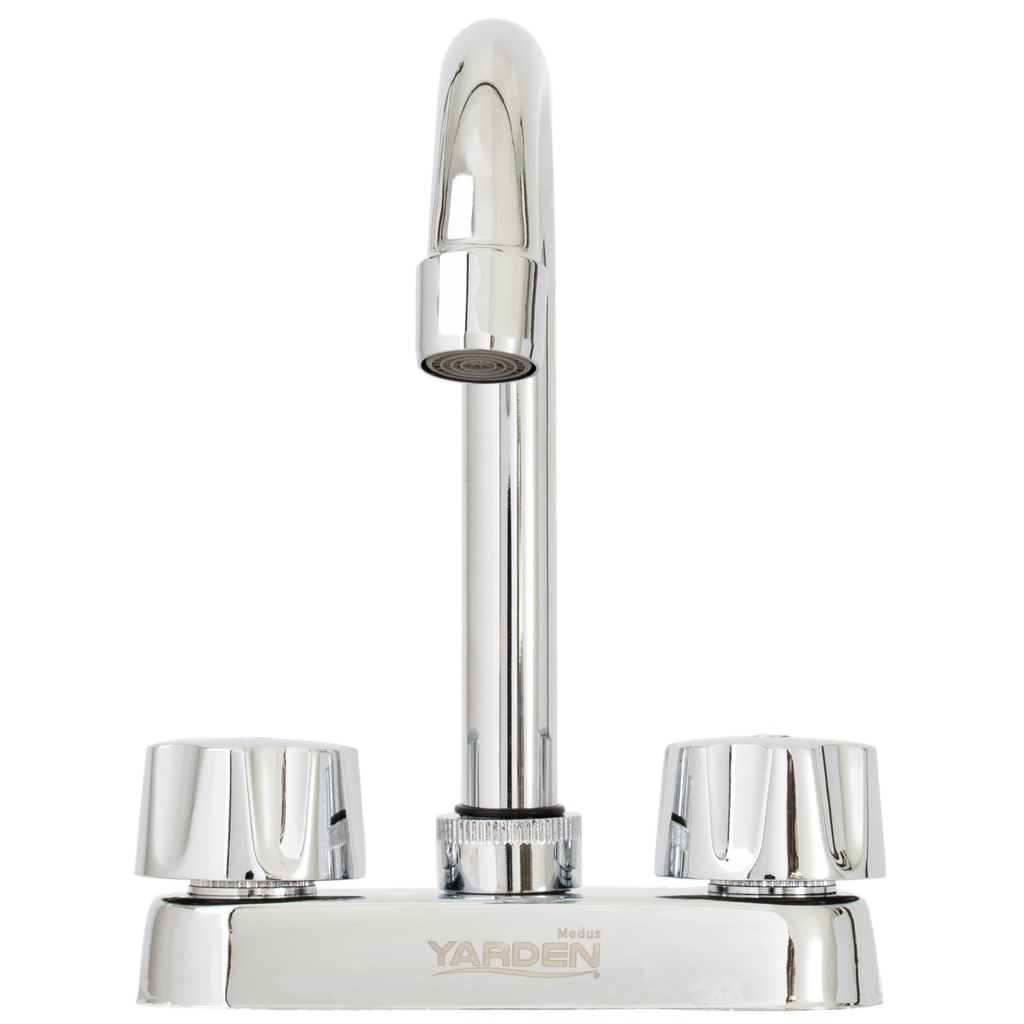 MEZCLADORA LAVABO 4" CUELLO BAR MANERAL REDONDO