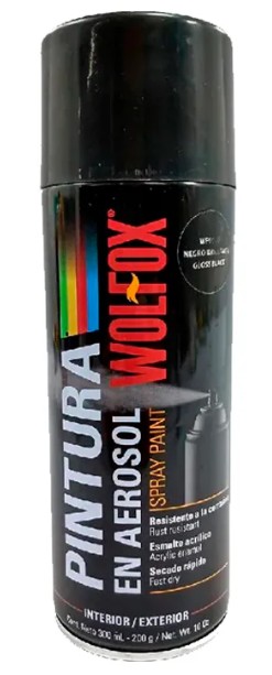 PINTURA EN AEROSOL NEGRO BRILLANTE