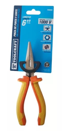 PINZA DE PUNTA Y CORTE 6" RESISTENTE A 1000V